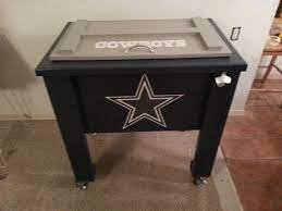 Custom Wooden Coolers By Wwbs On Etsy 260 00 Wooden Cooler Dallas Cowboys Decor Dallas Cowboys Room