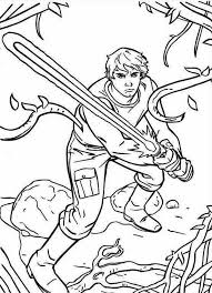 The Great Luke Skywalker Standby With Light Saber In Star Wars Coloring Page Download Print Online C In 2020 Cartoon Coloring Pages Coloring Books Star Wars Colors