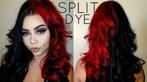 If you have long bangs, you can either here's a super cute half up ponytail that screams romance and is incredibly easy to complete. Split Dye Half Half Hair Faq Youtube