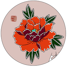 牡丹纹身图案牡丹花花开富贵流行寓意纹身图案原创图案tattoo江汉路纹身店品牌培训机构 rooster animals