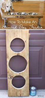 How To Make An Elevated Dog Feeder Cuteness Home Diy Diy Home Decor Elevated Dog Feeder
