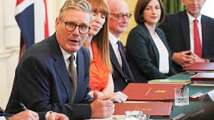 New PM Sir Keir Starmer tells first cabinet meeting after landslide victory  'so now we get on with our work' | Politics News | Sky News