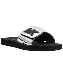 Michael Michael Kors Mk Shower Slide Sandals All Women S Shoes Shoes Macy S Sandals Slide Sandals Michael Kors