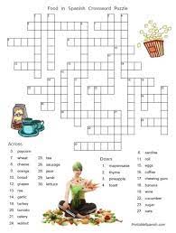 Easy spanish crossword puzzles has 1 available editions to buy at half price books marketplace Free Food Puzzles Printable Spanish Spanish Spanish Food Vocabulary Learning Spanish