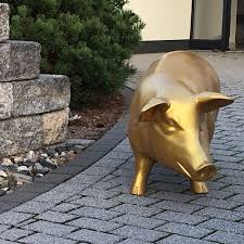 Tierhaltung im branchenbuch für nordhorn: Schwein Hausschwein Gross Gold Lack Schweine Tierfiguren Produkte D W Collection