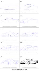 How To Draw A Ferrari Enzo Printable Step By Step Drawing Sheet Drawingtutorials101 Com Sketches Tutorial Car Drawings Car Sketch