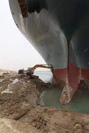 The suez canal's blockage by a ship run aground is emblematic of the cascading failures in the global economy: Xvg Cbeuctb7dm