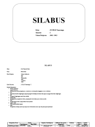 Silabus sdlb tunagrahita kelas 2. Contoh Silabus Kurikulum 2013 Slb