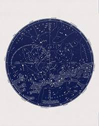 Amazon Com Constellation Map Celestial Chart Print In
