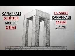 Şehitler abidesi 625 metre kare alanı kapsamaktadır. Canakkale Sehitler Abidesi Cizimi 18 Mart Canakkale Zaferi Cizimi Youtube