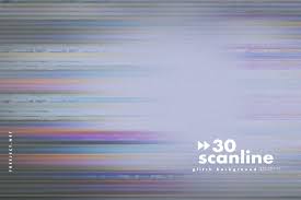 30 Scan Lines Glitch Background Glitch Creative Words Line Background