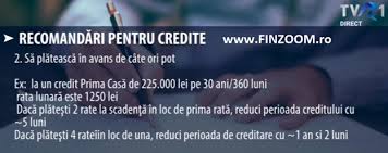 In situatia in care doresti sa efectuezi o rambursare anticipata partiala a creditului ai posibilitatea sa optezi pentru diminuarea perioadei de creditare sau pentru diminuarea ratei. Credite Recomandari Utile Pentru Consumatori Video