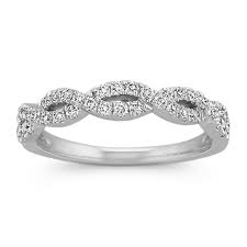 Infinity Round Diamond Wedding Band In 2020 Diamond Wedding Bands Infinity Wedding Band Diamond Infinity Wedding Band