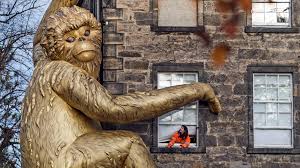 Maybe you would like to learn more about one of these? Golden Monkey Scales Edinburgh Art Gallery In Climate Change Stunt Cgtn