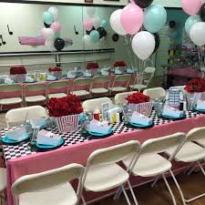 This striking 50s decoration is a cheap and effective way to create a great atmosphere for your rock n roll party. Pin On Addys Party