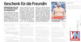 Vor einigen jahren trainierten weißhaidinger und marinkovic nämlich gemeinsam unter coach gregor högler, seither verbindet die beiden eine freundschaft unter sportlern. Geschenk Fur Die Freundin Vorarlberger Nachrichten Vn At