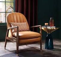 Elegant Single Sofa Club Chair And Ottoman Set For Living ...
