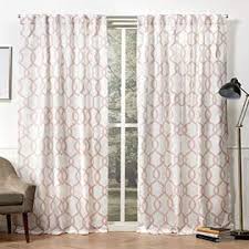 Exclusive Home Curtains Kochi Linen Blend Hidden Tab Top Curtain Panel Pair 54x84 Blush