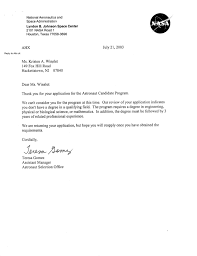 2003 astronaut application