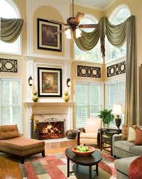 Tips And Tricks For Decorating With Tall And Low Ceilings Tall Window Treatments Window Treatments Living Room Tall Wall Decor
