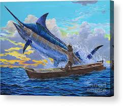 It denotes moral and religious ideas before reader. Old Man And The Sea Off00133 Acrylic Print By Carey Chen