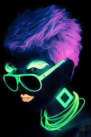 Neon This Reminds Me I Would Really Like To Have Attended A Blacklight Type Party So I Can Dress Like This Neon Glow Glow In The Dark Neon Colors