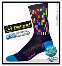 Details About Mens Defeet Pixel Performance Crew Socks Navy