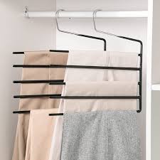 I rounded up the best 8 choices best expandable closet organizers. Buy Nature Smile Pants Hangers 3pack Heavy Duty Multi Layers Space Saving Slack Hangers Non Slip 5 Tier Open Ended Pants Hanger Closet Storage Organizer For Garden Flags Trousers Jeans Scarf Online In Vietnam
