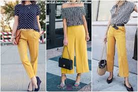 Kırmızıdan maviye, yeşilden ve metaliklere kadar farklı ayakkabı renklerini turuncu ayakkabılar, nötr toprak tonları, kahverengiler, bronz, bej gibi renklerle mükemmel görünür. Hardal Sarisi Nasil Kombinlenir