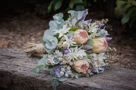 Flannel Flowers Lavender Proteas Blue Gum Native Flowers Twine Binding Gum Pods R Lavender Wedding Flowers Wedding Flowers Flower Bouquet Wedding