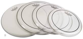 Shop remo drum sets, ocean drums, remo tubanos, remo green djembes, drum heads, gathering drums, hand percussion, and accessories. Remo Pinstripe Clear Rock Tom And Snare Drum Head Set
