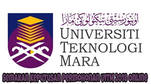 Dec 15, 2017 · menerusi portal rasmi uitm, semakan keputusan uitm ambilan mac 2020/2021 boleh dibuat secara online pada bulan februari 2020. Semakan Keputusan Permohonan Uitm 2020 Online Kemasukan Baharu