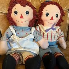Black Raggedy Ann and Andy Dolls