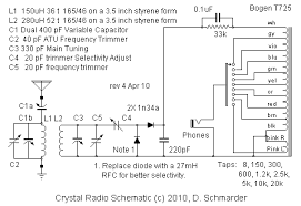 Budget Dx Crystal Radio Schematic Antique Radio Ham Radio Radio
