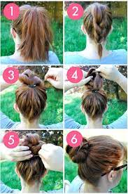 The Knot So Braided Bun Hair Styles Five Minute Hairstyles Long Hair Styles