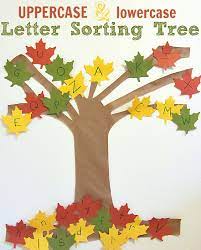 Preschoolers will engineer a basic evergreen tree (christmas tree) using simple supplies. Letter Sorting Tree Alphabet Activity