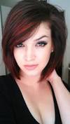 Shoulder Length Red Highlights Short Hair