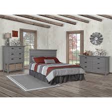 Beautiful walnut grain is matched on every drawer. Evolur Waverly 5 Drawer Tall Chest With Baskets In Rustic Gray 893 Rg