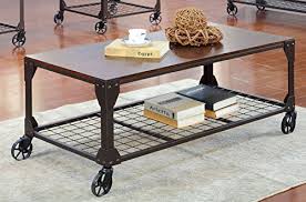 Measures 19 h x 48 w x 29 d overall. Furniture Of America Kastas Industrial Coffee Table Black Buy Online In United Arab Emirates At Desertcart 25779501