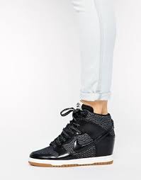 Nike Women S Dunk Sky Hi Essential Sneakers From Finish Line Nike Krossovki Na Tanketke Nike Dunk Sky Hi Essential Na Asos Sneakers Fashion Nike Boots Nike Fashion