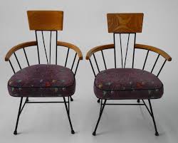 Richard Mccarthy For Selrite Mid Century Modern Wrought Iron Chairs A Pair Retro Chair Iron Chair Wrought Iron Chairs
