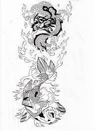 Comes in 5x7, 8x10, 11x14, and 12x18 inch art prints printed on high quality matte photo. Fish And Dragon Water And Fire Tattoo Design By Koast08 On Deviantart