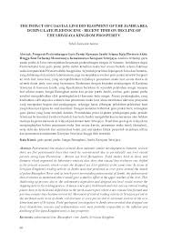 Kerajaan Srivijaya Research Papers Academia Edu