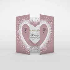 Venez assister au mariage de prénom et prénom à l'église/mairie de lieu le date à heure. Faire Part De Mariage Paillettes Et Brillants A Personnaliser Planet Cards Com