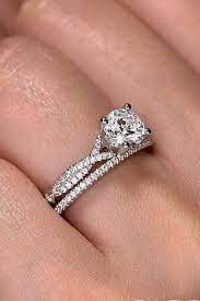 Wedding Ring Sets That Make The Perfect Pair See More Http Www Weddingforward Com We Engagement Rings Twisted Wedding Ring Sets Diamond Wedding Rings Sets