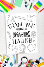 Maybe you would like to learn more about one of these? Teacher Appreciation Card Coloring Page Free Printable