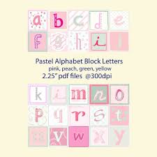Baby Block Letters 2 25 Pink Alphabet Clip Art Etsy Baby Blocks Block Lettering Alphabet Blocks