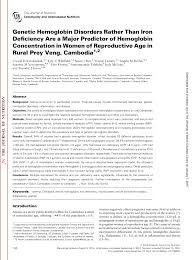 Book your hotel in cambodia online. Pdf Genetic Hemoglobin Disorders Rather Than Iron Deficiency Are A Major Predictor Of Hemoglobin Concentration In Women Of Reproductive Age In Rural Prey Veng Cambodia
