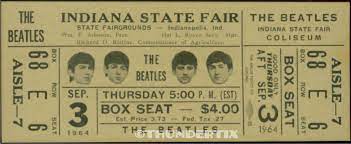 1 Beatles Full Unused Vintage Laminated Ticket 1964 Indiana Etsy In 2021 The Beatles Concert Tickets Beatles Vintage