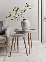 Habitat wire frame bird cage coffee and side tables. New Mila Side Tables Grey